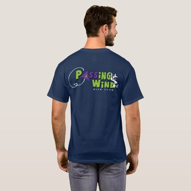 PASSING VIND T-SHIRT. Professionell Kite Flyer's T T Shirt (Hel baksida)