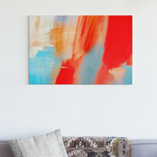 Passion ・ Abstrakt Art ・ Vattenfärg Pastellpensel Canvastryck