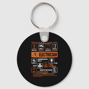 Passion All den Electrician Nyckelring
