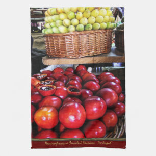 Passion bär fruktt @ Funchal marknadsför, Madeir Kökshandduk