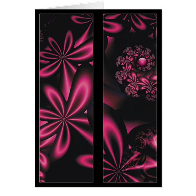 Passion blommar bokmärkekortet hälsningskort (Framsidan)