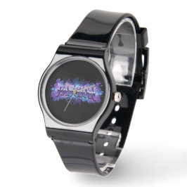 Passion Cyberpunk Typografi – Livlig Modern Ord Armbandsur