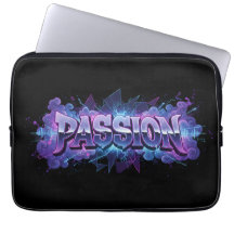Passion Cyberpunk Typografi – Livlig Modern Ordbil
