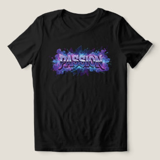 Passion Cyberpunk-typografi – Livlig modernt ord T Shirt