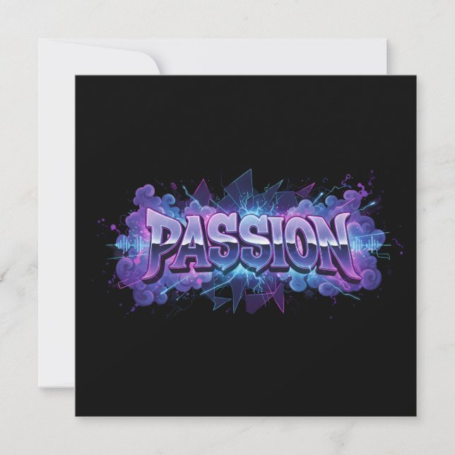 Passion Cyberpunk Typography – Vibrant Modern Word (Framsida)