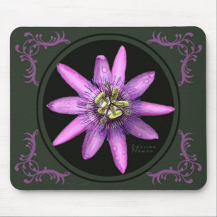 Passion Flower Mousepad Musmatta