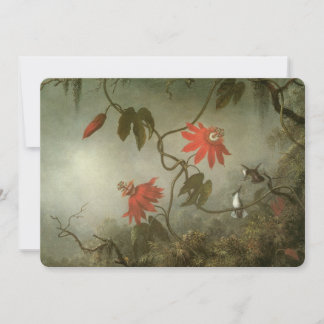 Passion Flowers och Hummingbird av Martin J Heade