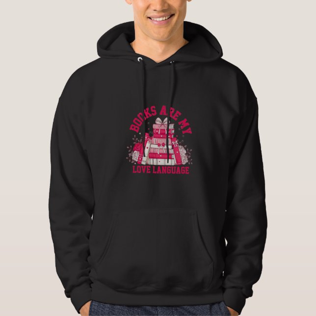 Passion för bok Älskare Hoodie (Framsida)