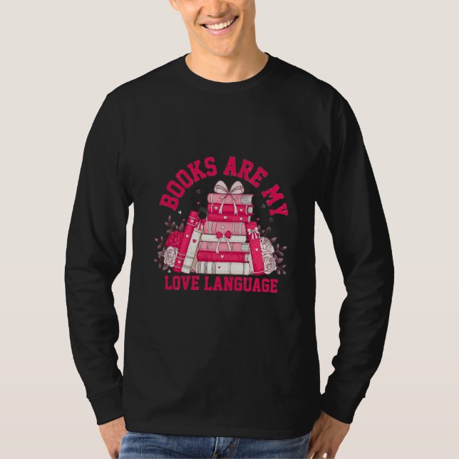 Passion för bok Älskare T Shirt (Framsida)