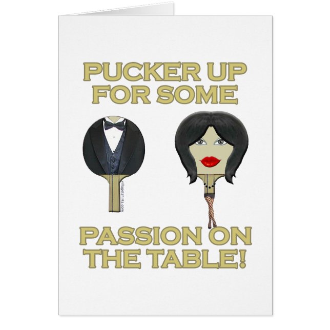 Passion för PingPong bord OBS Kort (Framsidan)