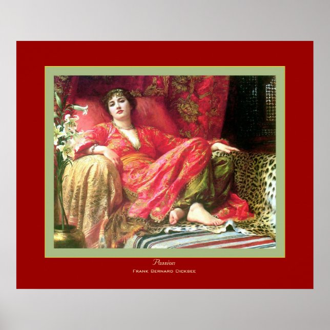 Passion~ Frank Bernard Dicksee Poster (Framsidan)