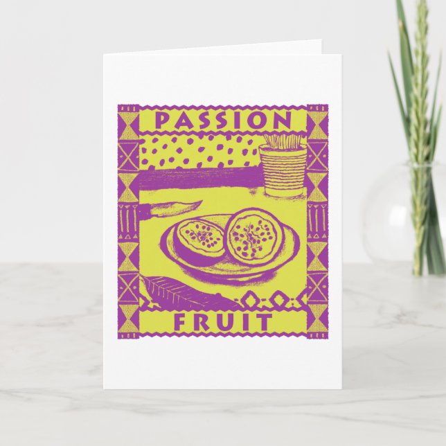Passion Fruit Anteckningskort (Framsida)