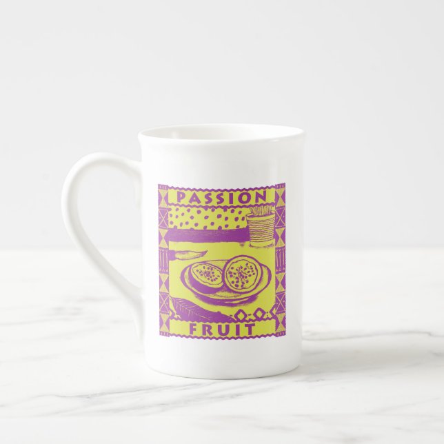Passion Fruit Benporslin Mugg (Vänster)