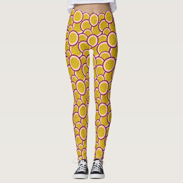 Passion fruit slices leggings (Framsida)