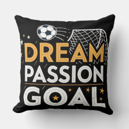 Passion Goal Motivational Throw Pillow Kudde