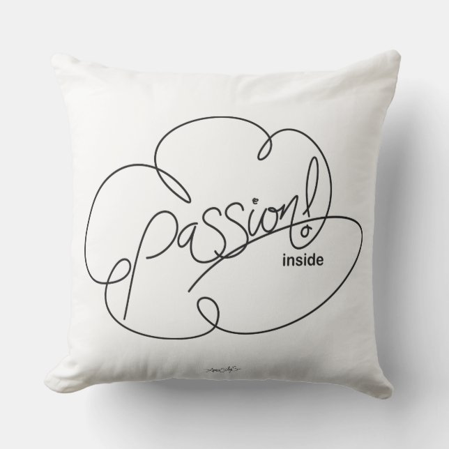 PASSION inuti - Fet CloudS Utomhuskudde (Framsida)