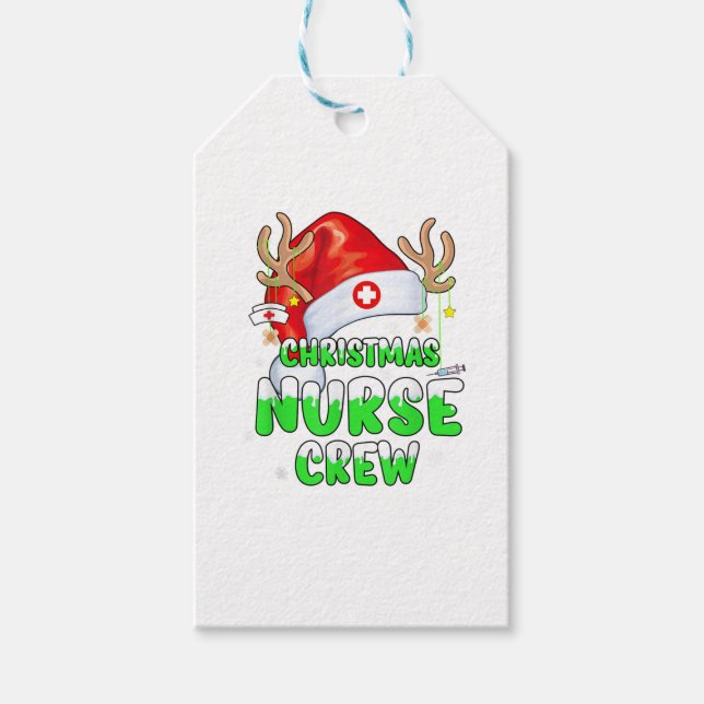 Passion Jul Nurse Crew Squad Xmas Nursing Pa Presentetikett (Framsidan)