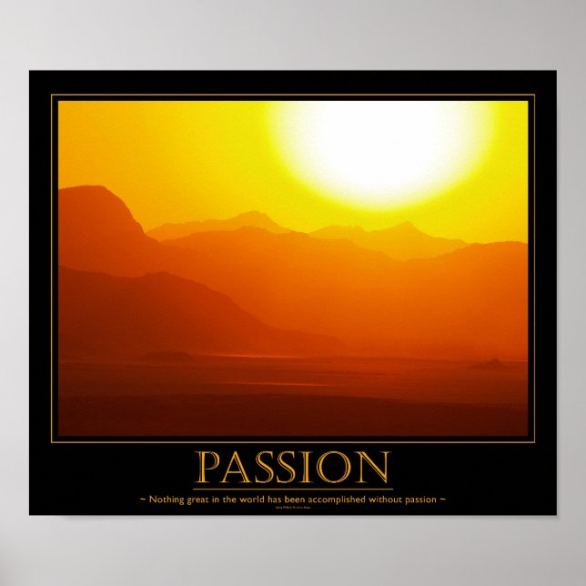 Passion Motiverande Poster (Framsidan)