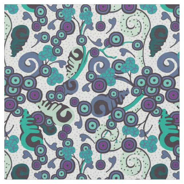 Passion Ocean Fabric Tyg (Närbild)