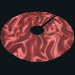 Passion Red Romantic Faux Satin Julgransmatta Borstad Polyester<br><div class="desc">Passion Red Romantic Faux Satin</div>