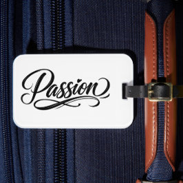 Passion Script | Elegant minimalistisk typografi Bagagebricka