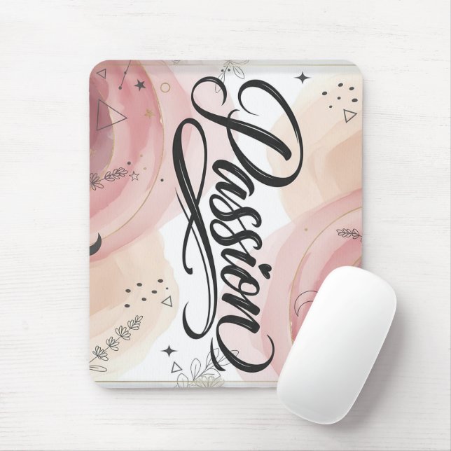 Passion Script | Elegant minimalistisk typografi Musmatta (Med mus)