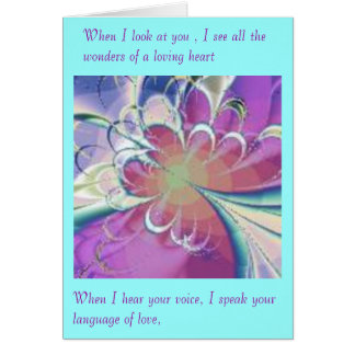 Passion uttrycker hälsningskort