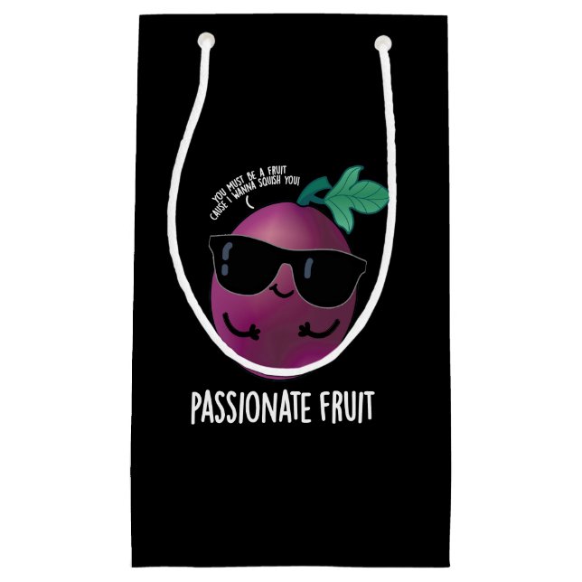 Passionate Fruit Funny Passion Fruit Pun Mörk BG (Framsidan)