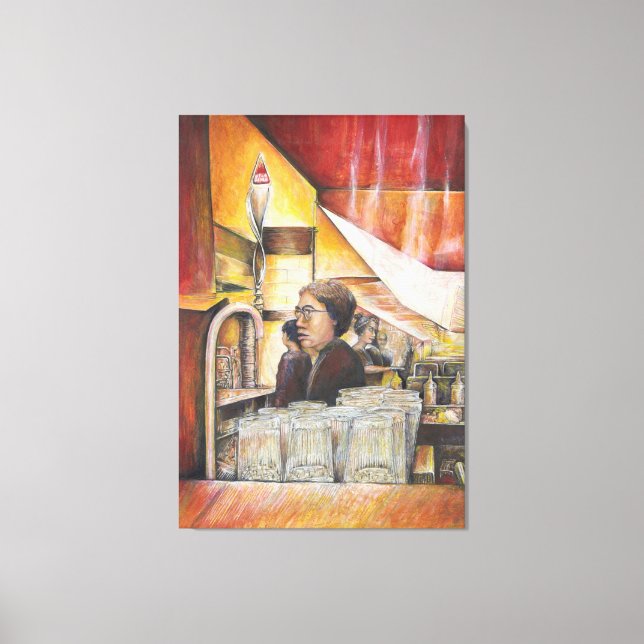 Passionate Känslor luminous Equivalent Canvastryck (Framsida)