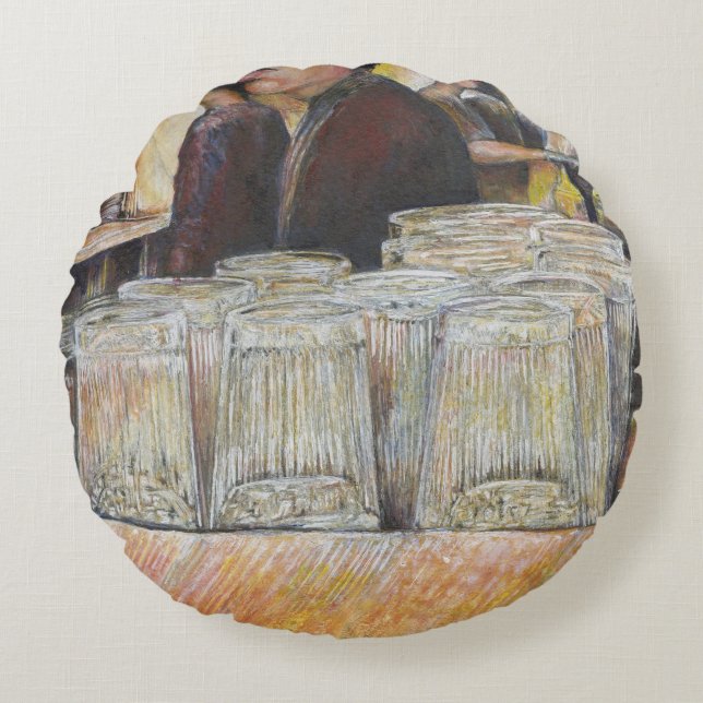 Passionate Känslor luminous Equivalent Rund Kudde (Framsidan)