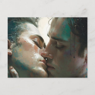 Passionate Kisses Postcard Vykort