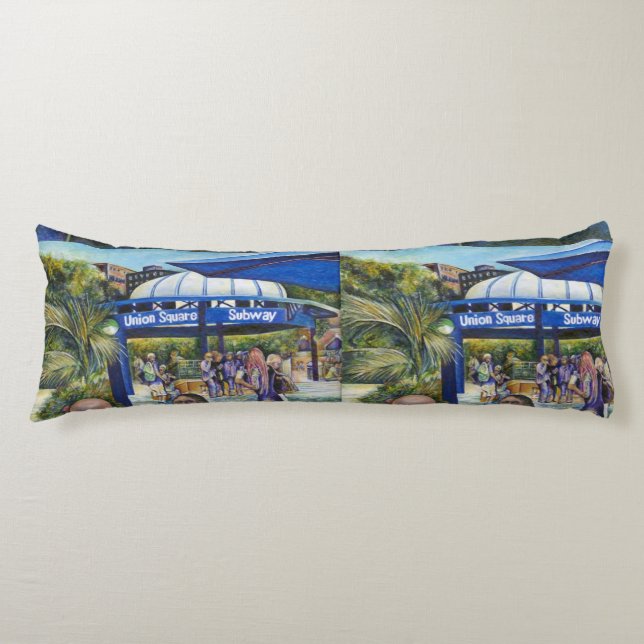 Passionate People som spelar i parken, NYC Kroppskudde (Framsidan)