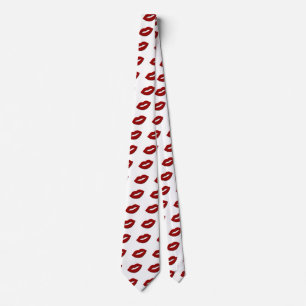 Passionate Red Valentine Läppar Slips