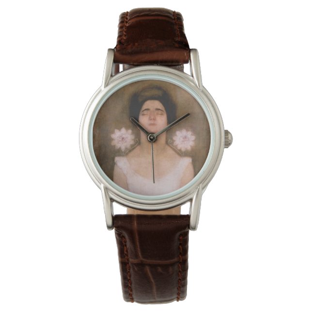 Passionblomma Woman (av Piet Mondrian) Armbandsur (Framsida)