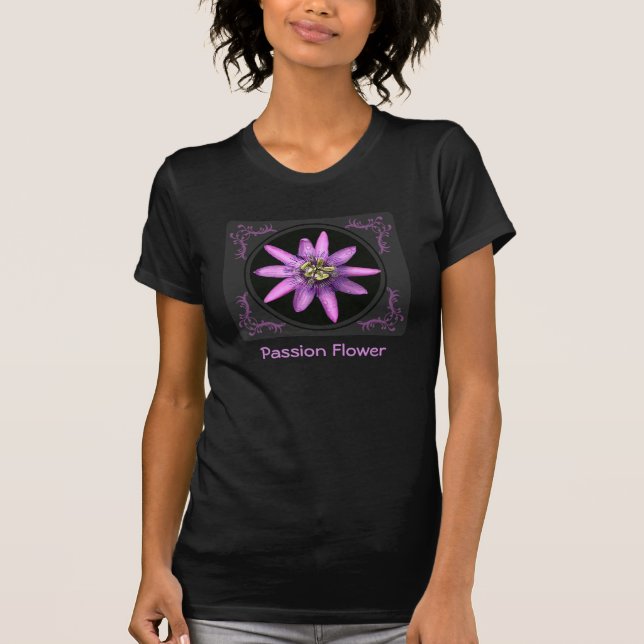 Passionblommaskjortor Tee Shirt (Framsida)