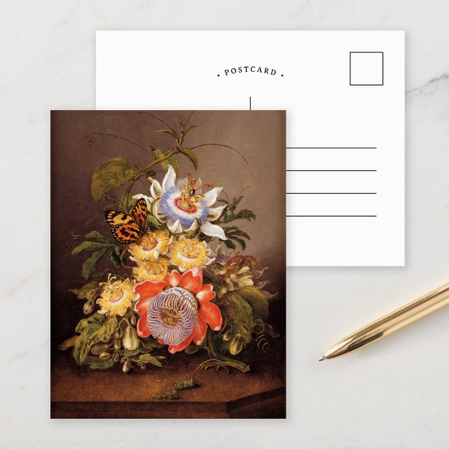 Passionblommor | Ferdinand Bauer Vykort (Skapare uppladdad)