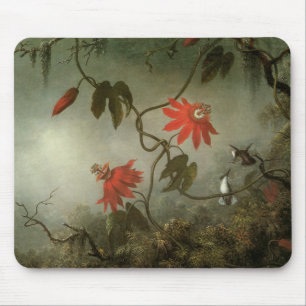 Passionblommor och Hummingbirds Musmatta
