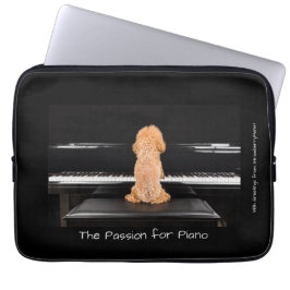 Passionen för piano laptop sleeve