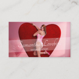 Passionera Valentindagen Girl i en Corset Visitkort