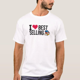 Passionerad bokorm: älskare av bästsäljande böcker t shirt