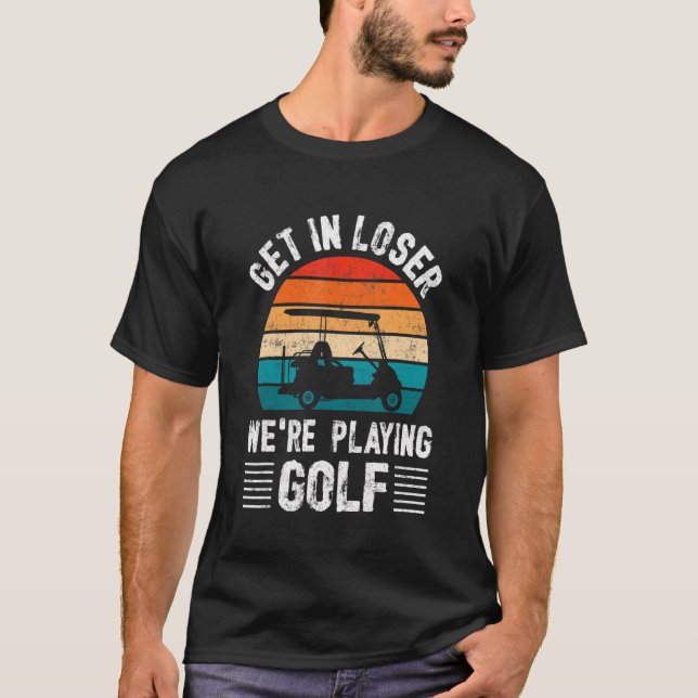 Passionerad Golf Cart Driver Golfer Golf Player Go T Shirt (Framsida)