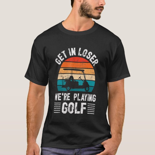 Passionerad Golf Cart Driver Golfer Golf Player Go T Shirt (Framsida)