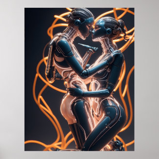 passionerad kyss poster