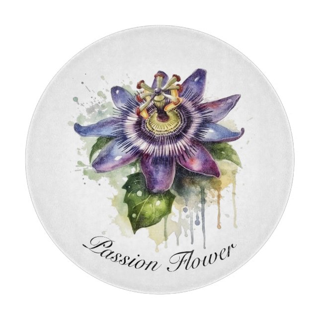 Passionerad Lila Passion Flower (Framsidan)