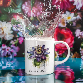 Passionerad Lila Passion Flower Jumbo Mugg