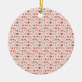 Passionerad palett: Valentine Embellishments Julgransprydnad Keramik