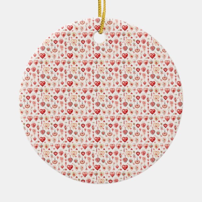 Passionerad palett: Valentine Embellishments Julgransprydnad Keramik (Framsidan)