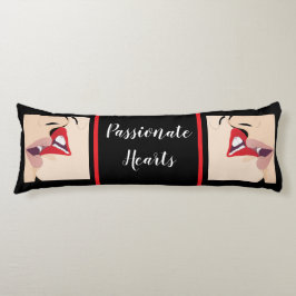 Passionerade hjärtan kroppskudde