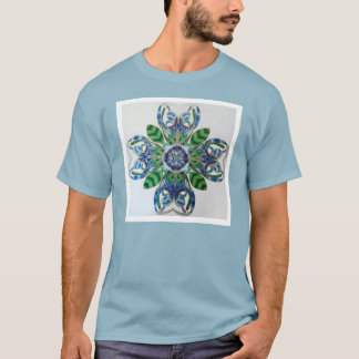 "Passionflowervapensköld" Mandala av Aaron Brader Tee Shirt