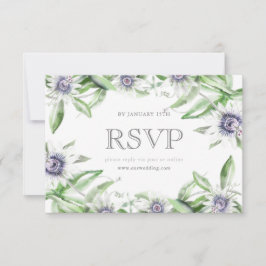 Passionsblomma rsvp-kort OSA kort